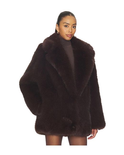 L'academie Black 'Academie Gamine Faux Fur Jacket
