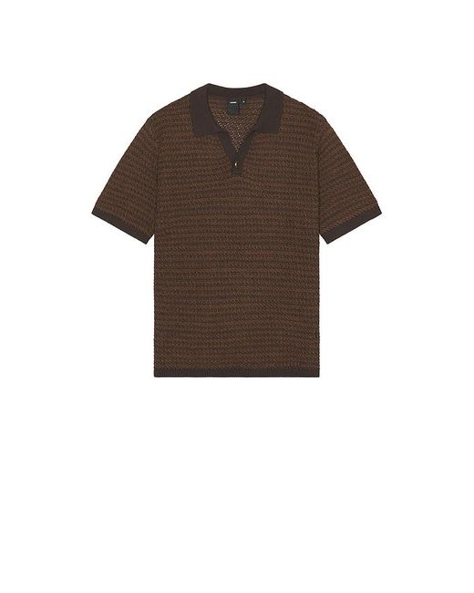 Former Brown Ag Open Collar Polo for men