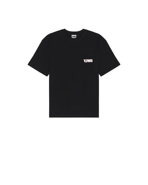 Y,IWO Black Totally Awesome Pocket Tee for men