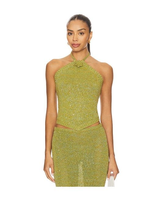 Asta Resort Teresa Scarf Top Green