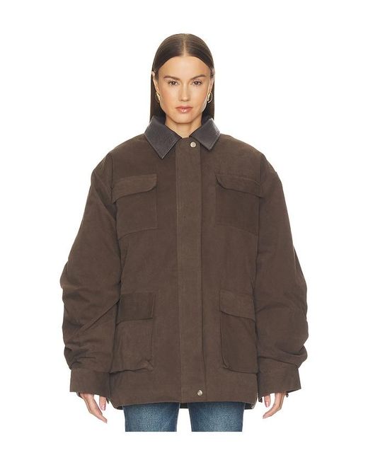 Source Unknown Brown Baia Fleece Barn Jacket