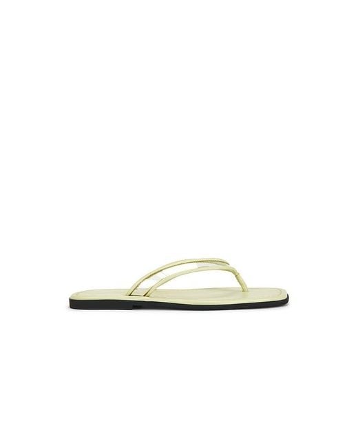 Veronica Beard White Clea Piping Sandal