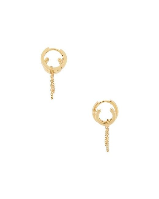 Shashi Metallic Double Katerina Chain Earring