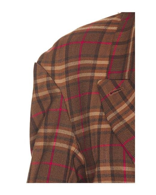 Free People Brown Dean Double Breasted Blazer