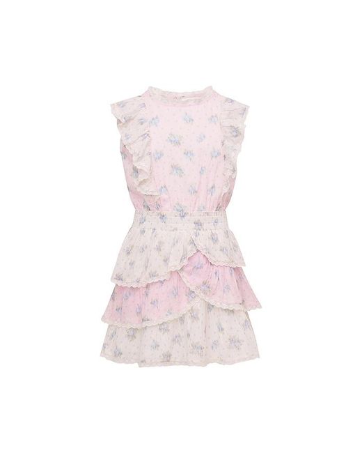 LoveShackFancy Pink Kleid Decker