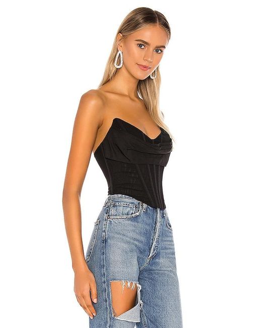 Nbd Black Hailee Bustier Top
