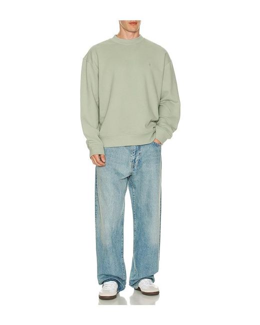 AllSaints Green Asher Crew Neck Sweatshirt for men