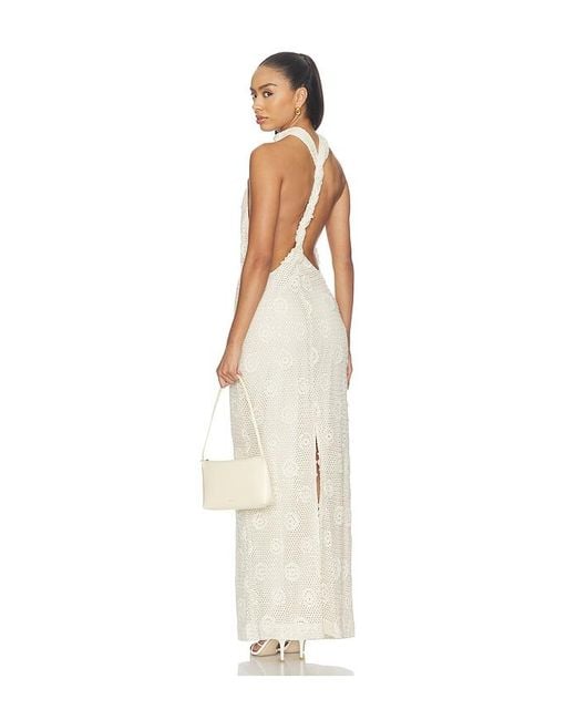 OW Collection White Collette Maxi Dress