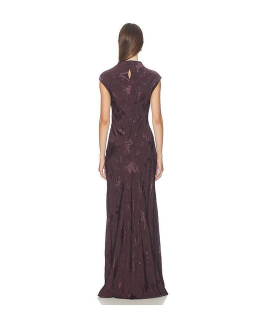 L'academie Purple 'Academie Avalon Maxi Dress