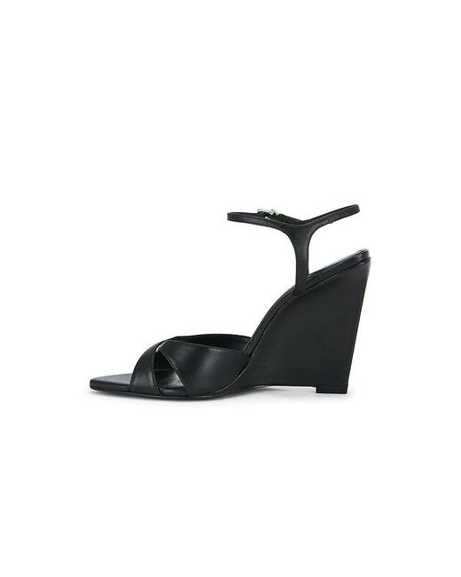 SCHUTZ SHOES Black Maxine Wedge Sandal