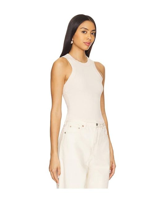 LNA Natural Detra Ribbed Tank