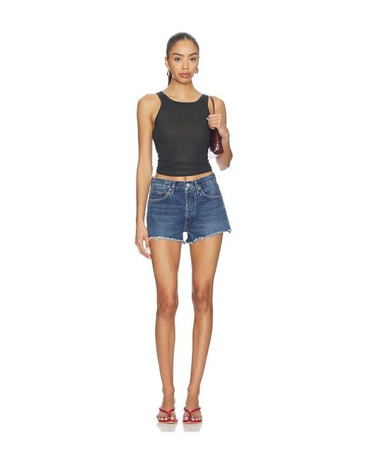 Agolde Blue Parker Shorts