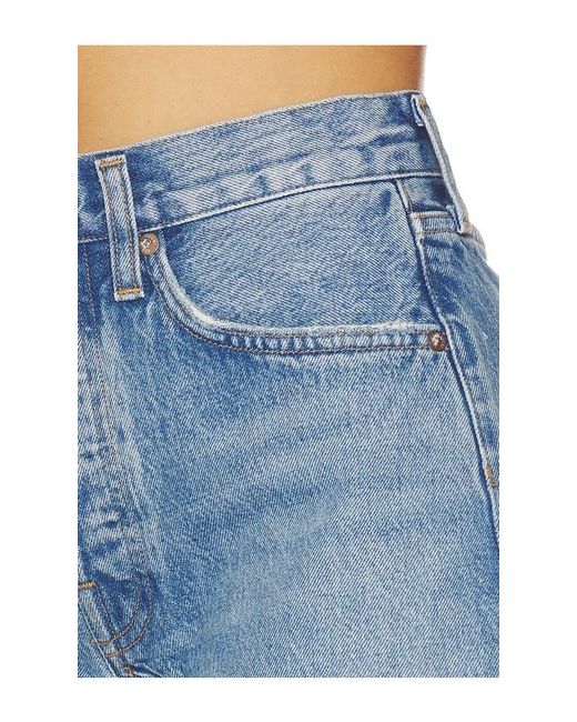 Agolde Blue Parker Long Shorts