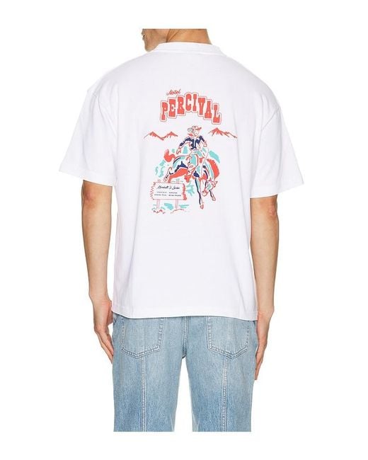 Percival White Dexter Oversized Tee for men