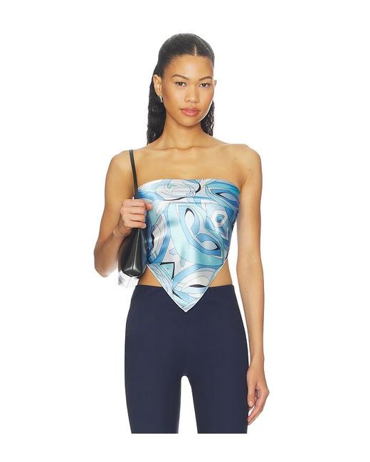 superdown Blue Klara Scarf Top