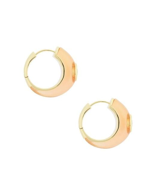 Eddie Borgo Metallic Callie Hoop Earrings
