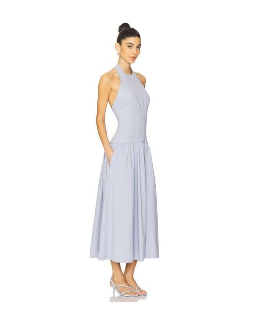 WeWoreWhat White Halter Corset Midi Dress