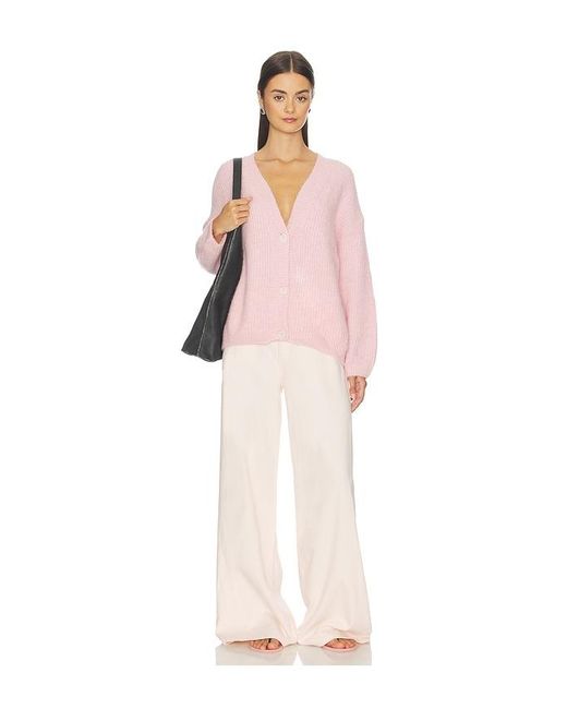 American Vintage Pink V Cardigan