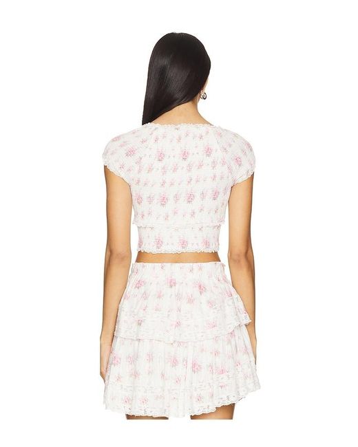 LoveShackFancy White Cambron Top