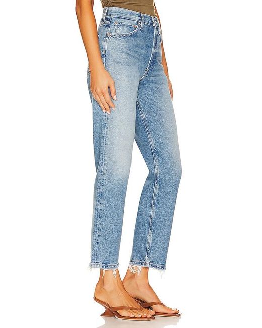 Agolde Blue 90's Crop