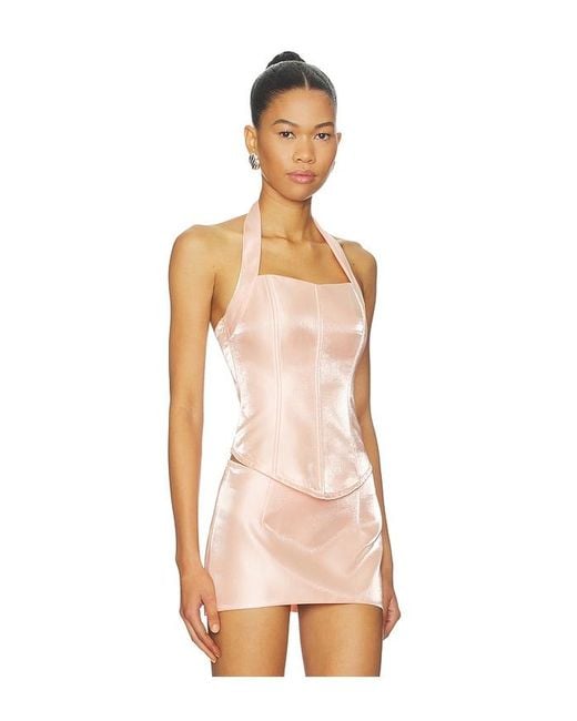 Kim Shui White Halter Top