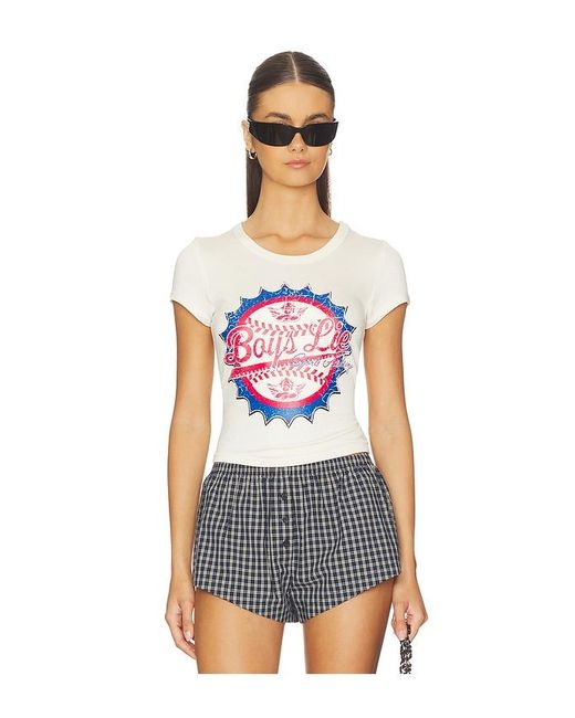 Boys Lie White Sporty Spice Baby Tee
