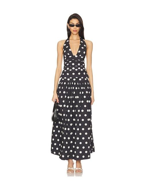 Lovers + Friends Black Deven Midi Skirt