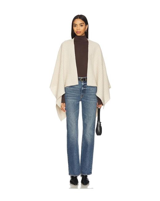 Rag & Bone Blue Joni Waffle Poncho