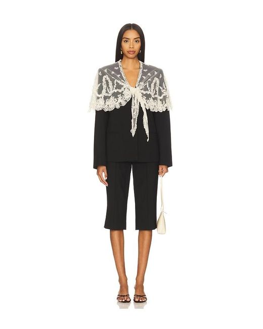 Sea Black Elisa Tropical Wool Capri Pant