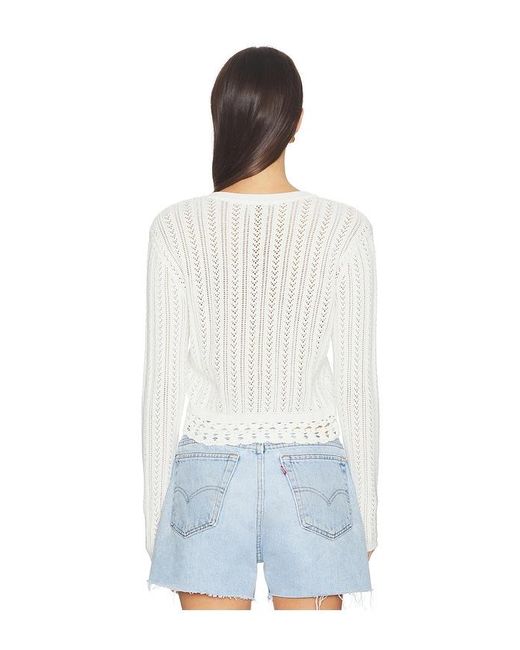 Cami NYC White Lilibeth Pointelle Cardigan