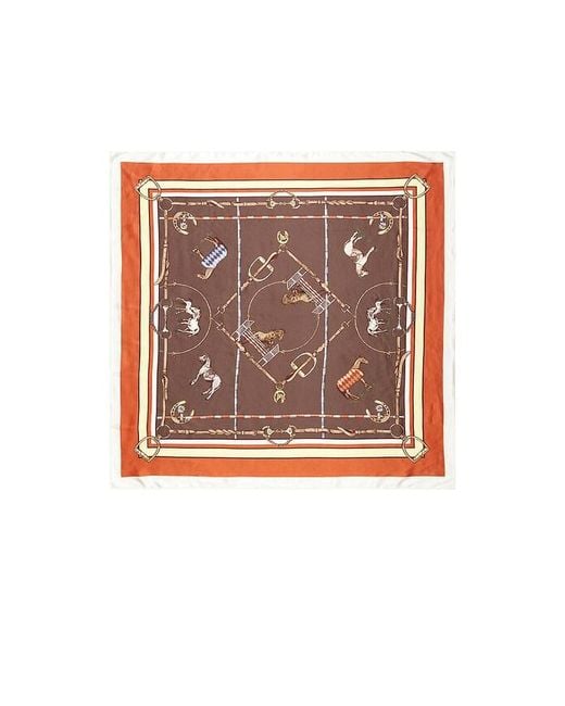 Lovers + Friends Orange Agnes Scarf