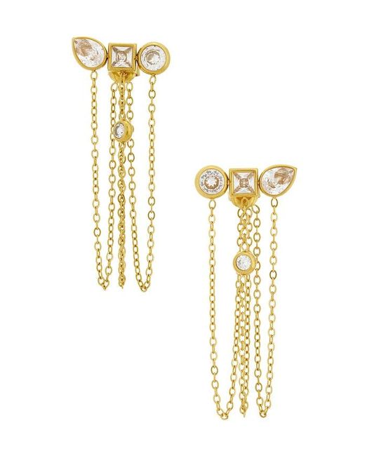 BRACHA White Tate Earrings