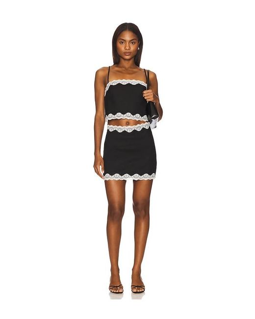 Lovers + Friends Black Georgina Top