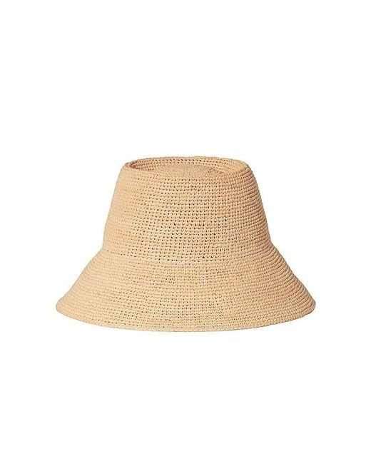 Janessa Leone Black Felix Packable Hat