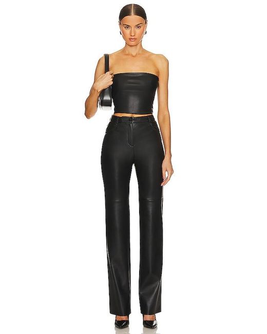 CULTNAKED Black Killa Faux Leather Trousers