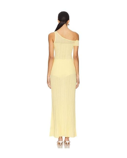 Maxivestido Hoda En Color Amarillo Talla (También En M, Xl, Xxl) AFRM de color Metallic