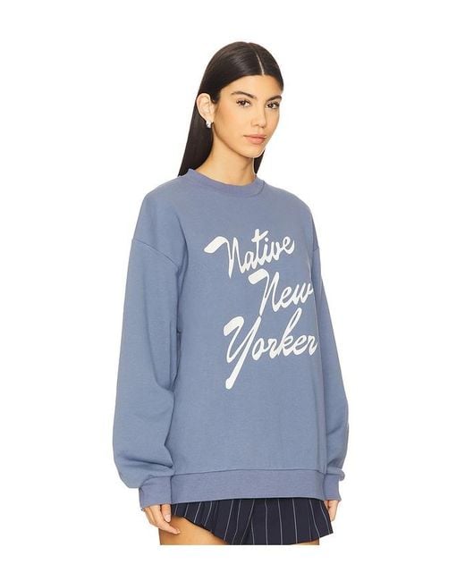 Être Cécile Blue Pullover Mit Motiv