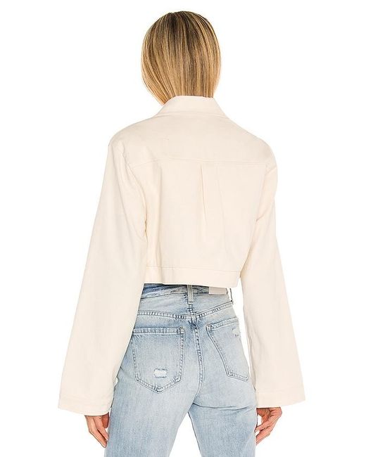 Lovers + Friends White Angeles Cropped Jacket
