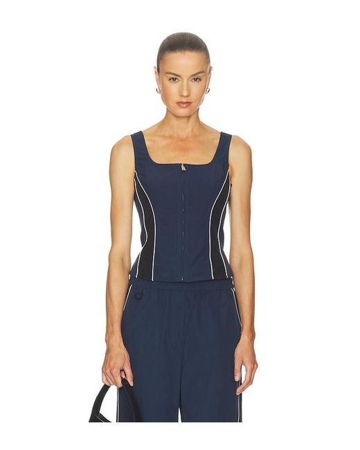 Jonathan Simkhai Blue Aya Bustier Top