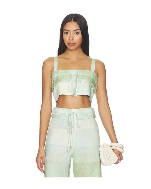 Alexis Green Oxford Top