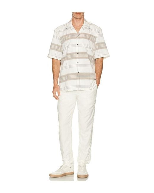 Marine Layer White Saturday Stretch Beach Pant for men