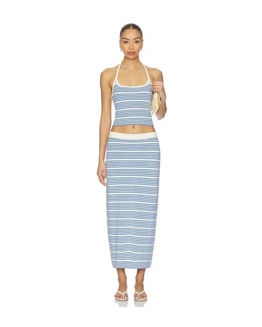 LSPACE Blue Ravello Skirt