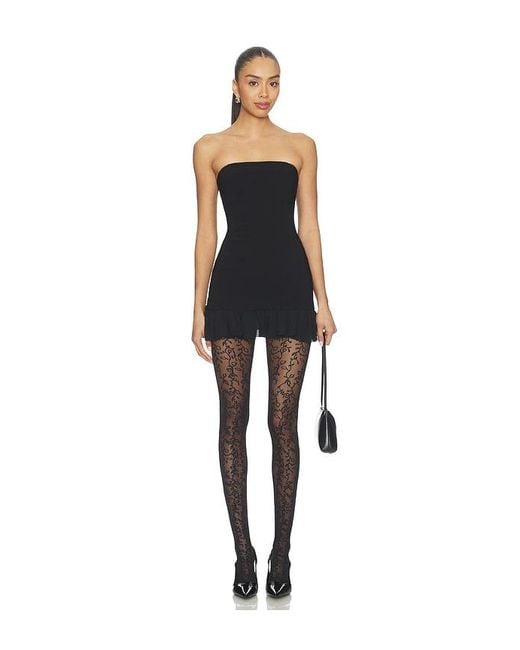 Swedish Stockings Black Lo Lace Tights
