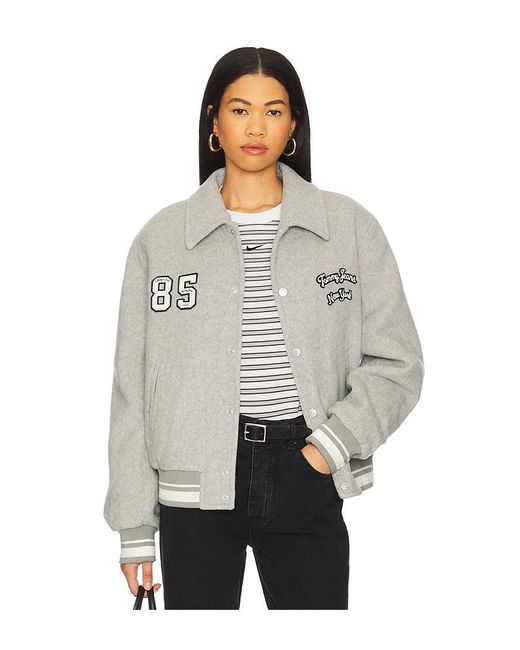 Tommy Hilfiger White Varsity Jacket
