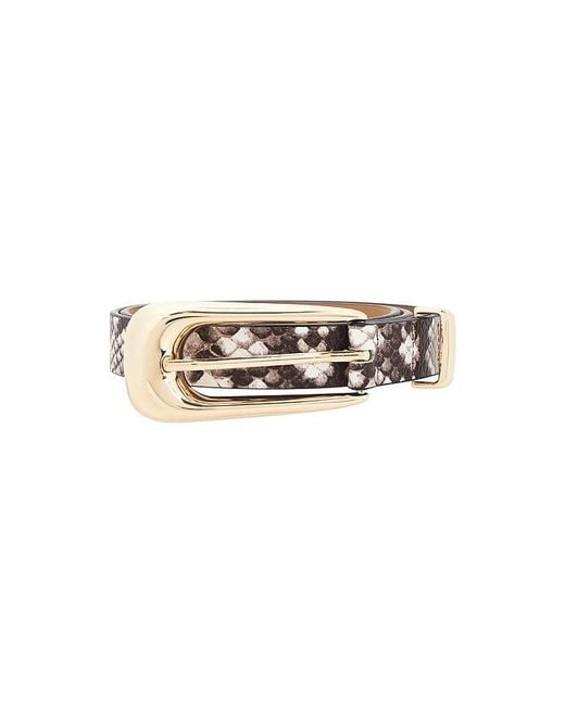 Ettika White Large Signature Buckle Belt