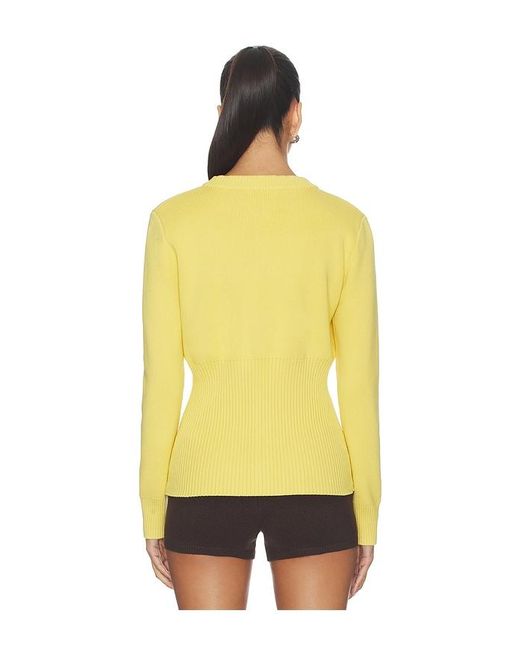 ALIGNE Yellow Ruby Knitted Cardigan