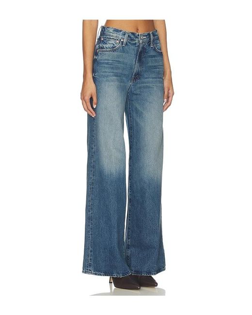 Mother Blue The Ditcher Roller Zip Sneak Jeans