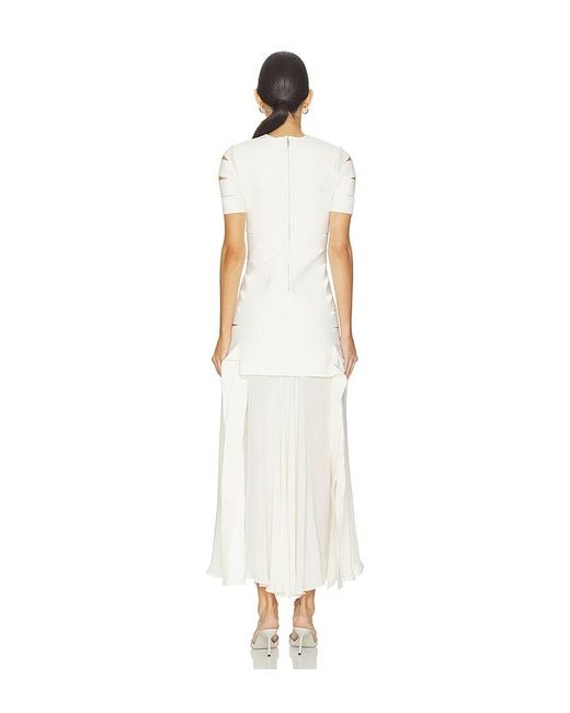 Jonathan Simkhai White Laken Knit Maxi Dress