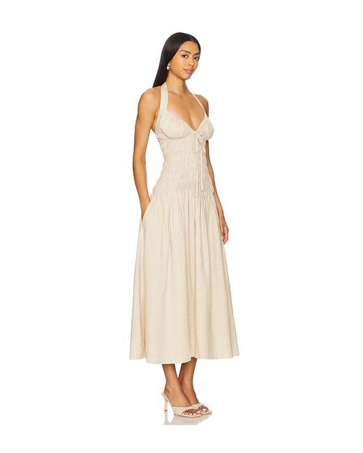 Tularosa White Liya Midi Dress