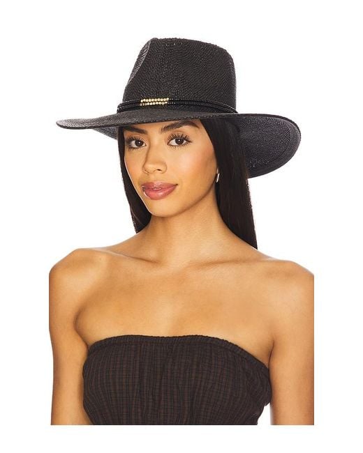 Nikki Beach Black Scarlett Hat